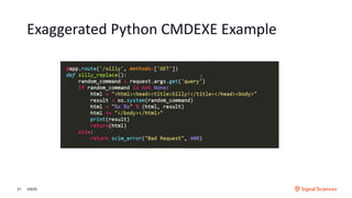 Exaggerated Python CMDEXE Example
3/9/2021
 