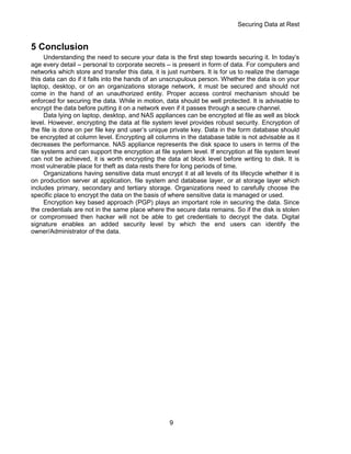 Securing data at rest with encryption | DOCX