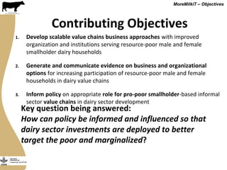 Securing more income for the marginalized in Tanzania through dairy market hubs