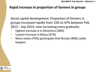 Securing more income for the marginalized in Tanzania through dairy market hubs