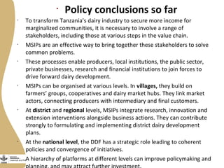 Securing more income for the marginalized in Tanzania through dairy market hubs