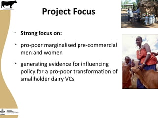 Securing more income for the marginalized in Tanzania through dairy market hubs