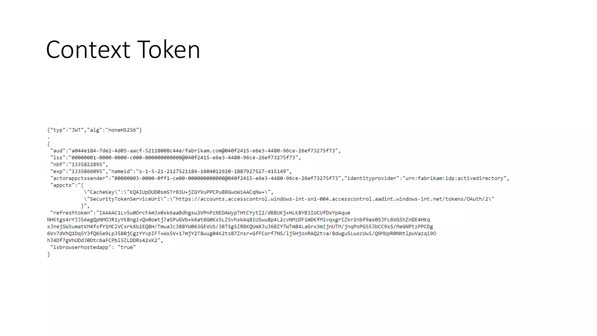Context Token 
 