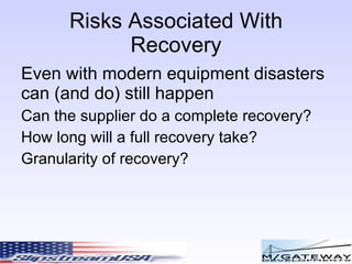 Reference: http://www.infoworld.com/article/08/07/02/Gartner_Seven_cloudcomputing_security_risks_1.html 