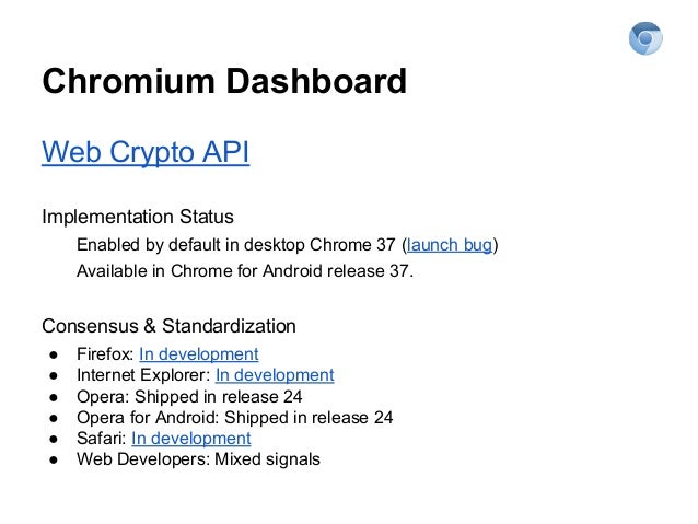 WebCrypto - The Chromium Projects