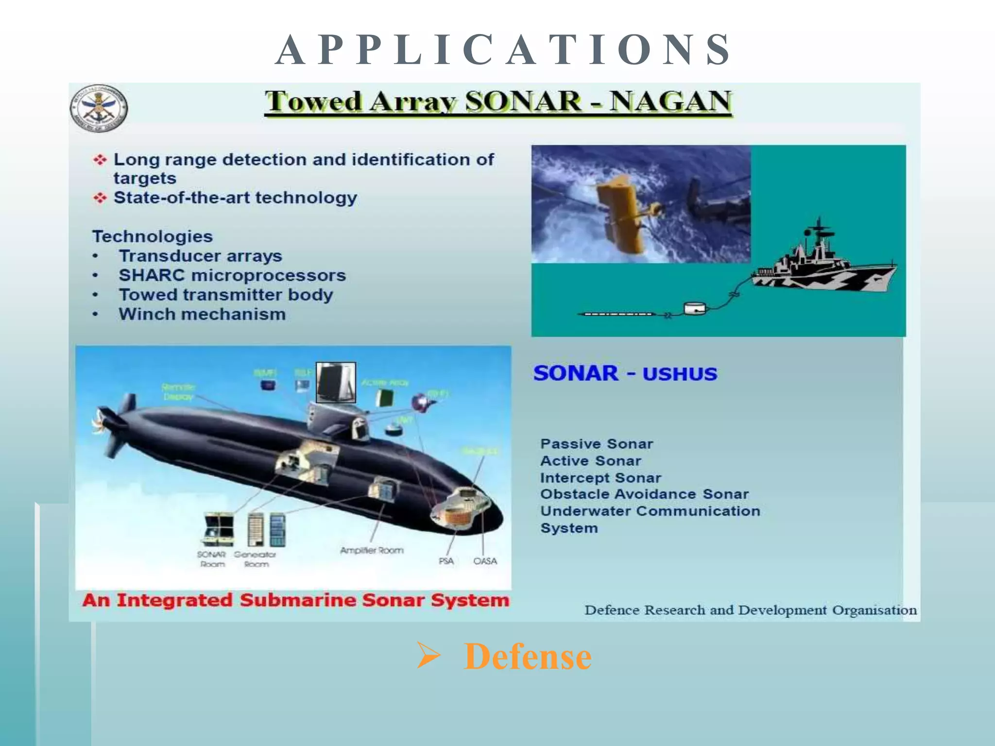 APPLICATIONS




    Defense
 