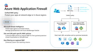 Securing your cloud perimeter with azure network security brk3185 | PPTX