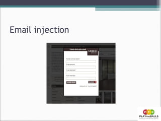 Email injection 