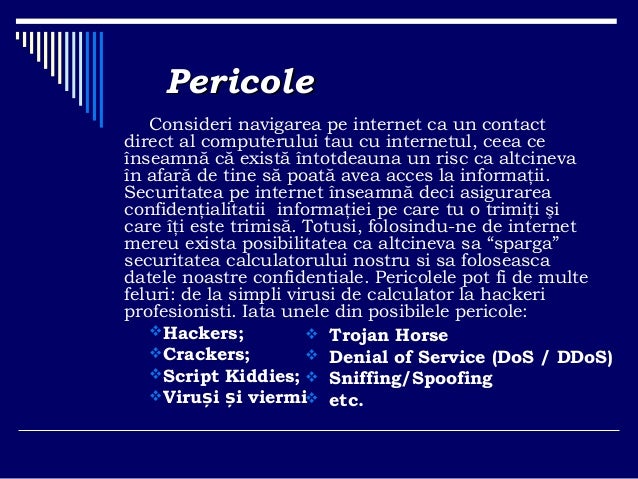 Securitatea Pe Internet