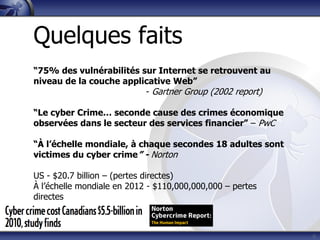 Securite applicative et SDLC - OWASP Quebec - 15 avril 2014 