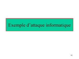 Exemple d’attaque informatique

64

 