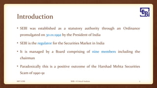 Securities and exchange board of india | PPT