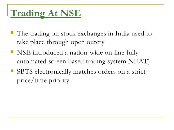 Screen based trading system was introduced nationwide by