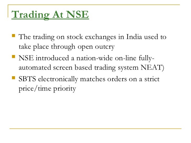 Trading system in stock exchanges -sebi