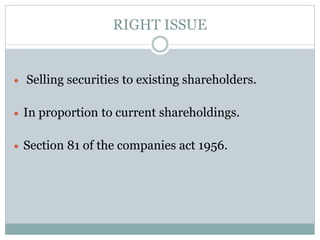 Securities market | PPTX