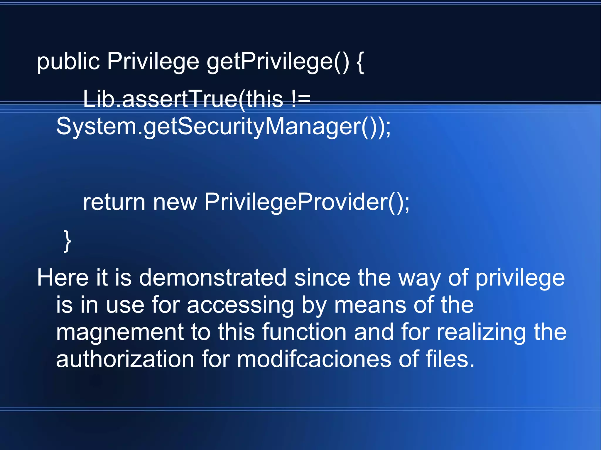 public NachosSecurityManager(File testDirectory) { 