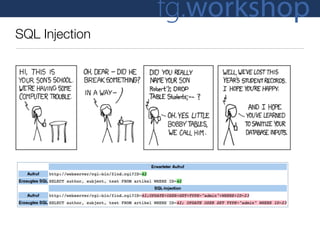 fg.workshop
SQL Injection
 