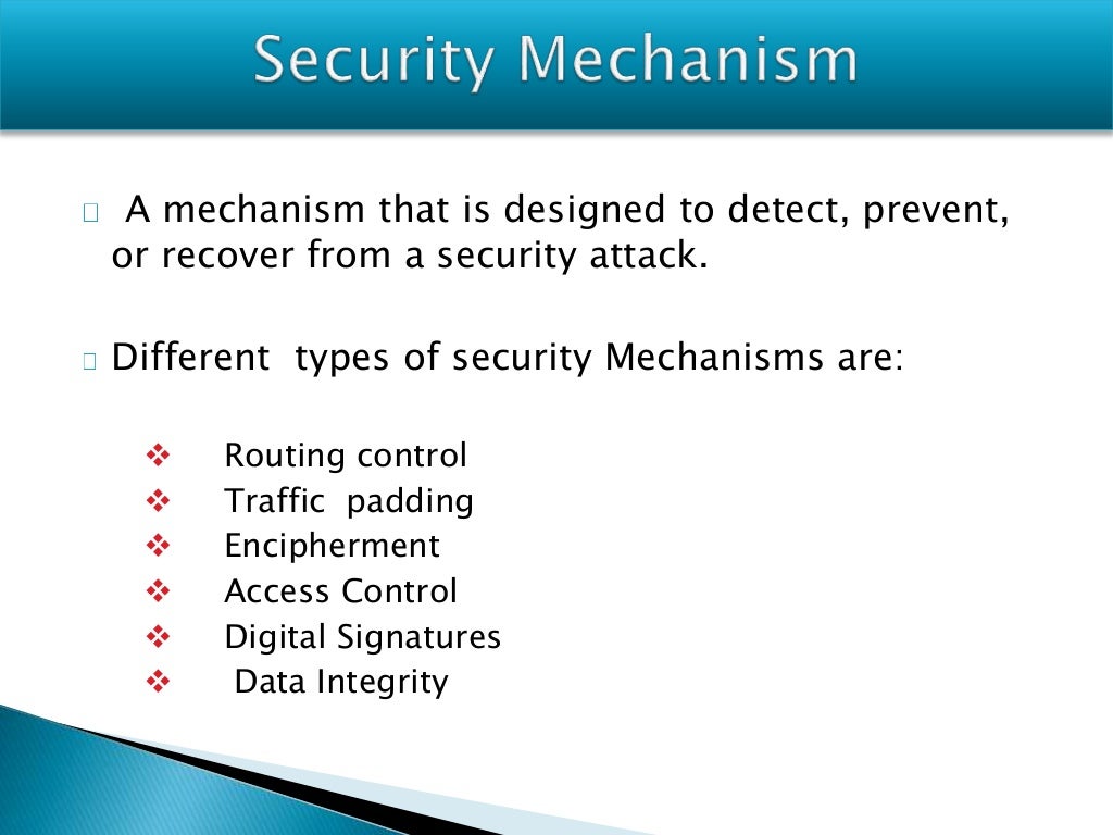 Security Mechanisms