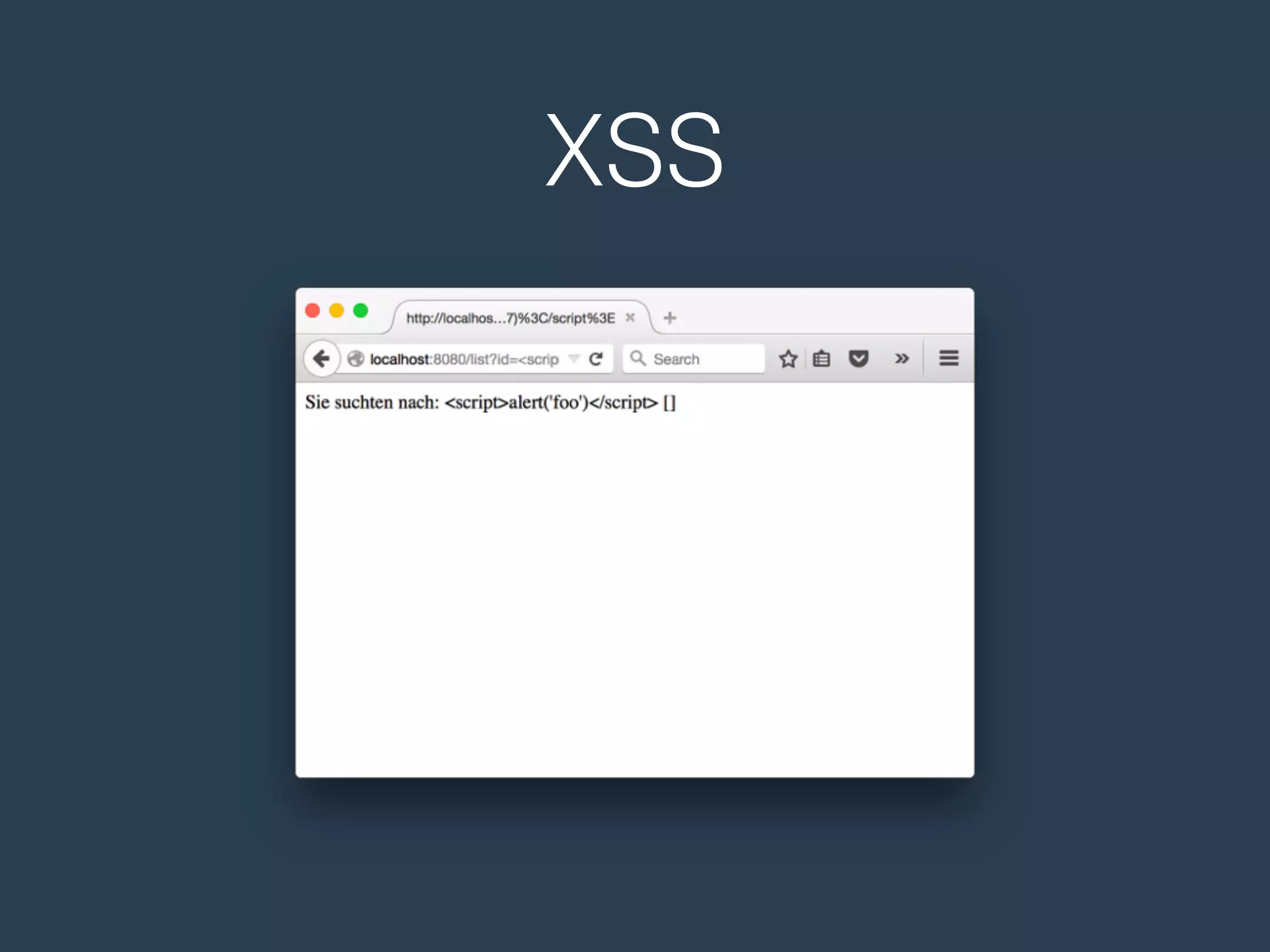 XSS
 