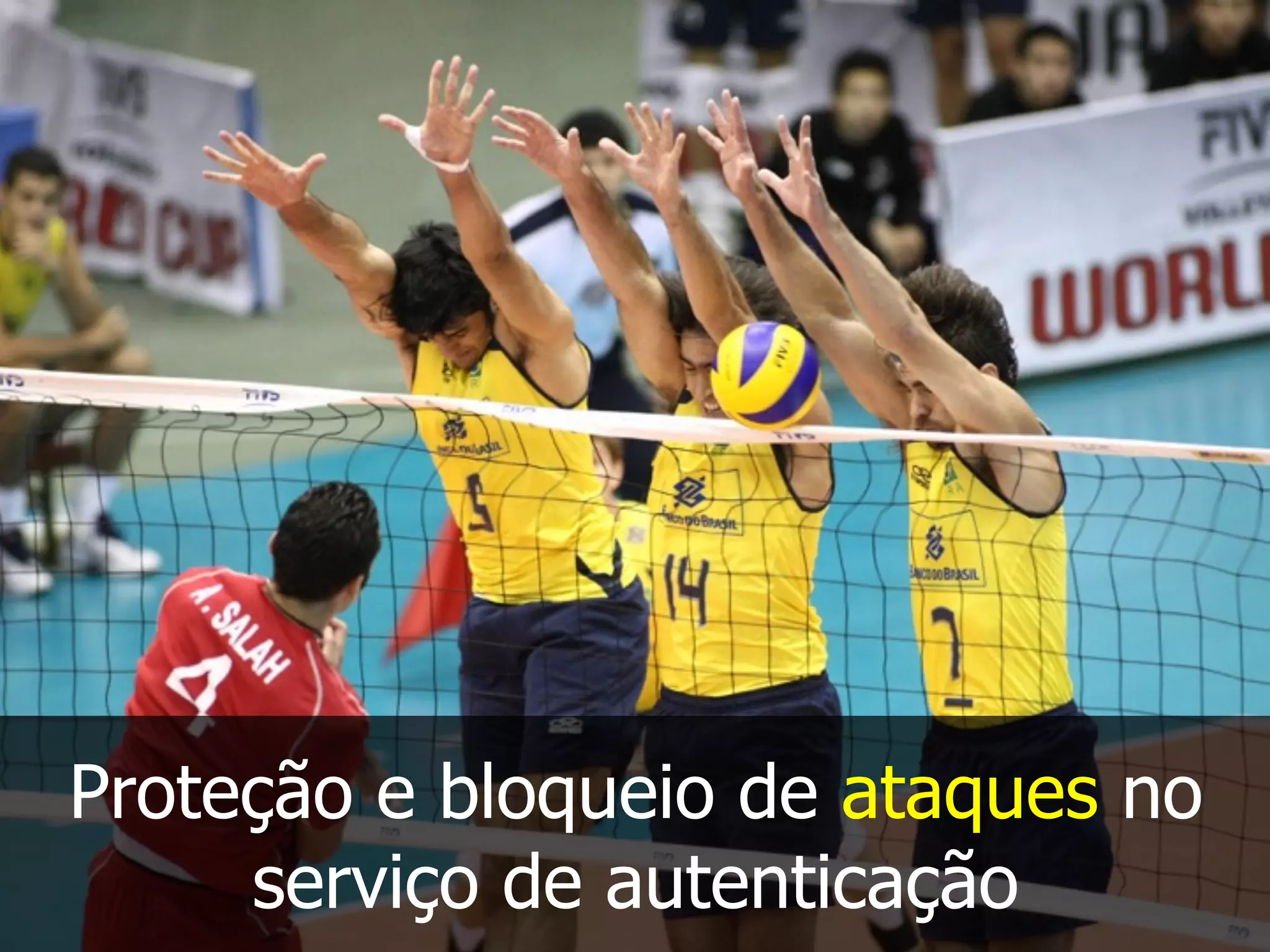 Proteção e bloqueio de ataques no
serviço de autenticação
 