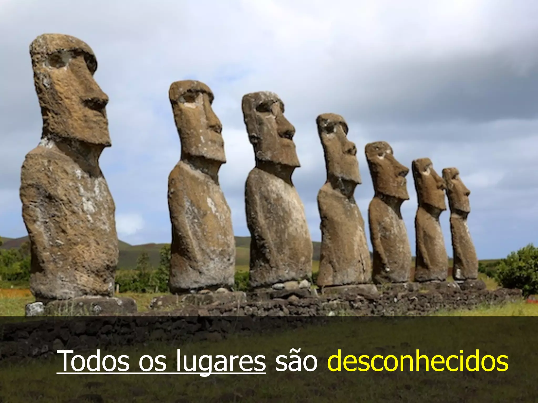Todos os lugares são desconhecidos
 