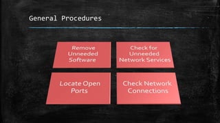 General Procedures
 