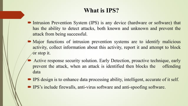 Ips and its types | PPTX