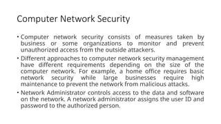 Comprehensive Overview of Computer Network Security Principles and ...