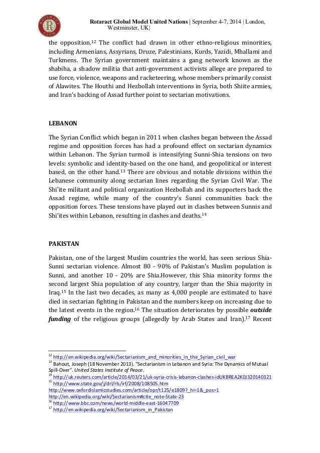 Security council study guide on Rotaract MUN 2014 London Westminster