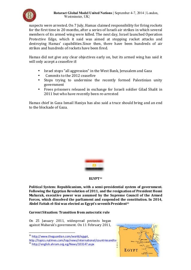 Security council study guide on Rotaract MUN 2014 London Westminster