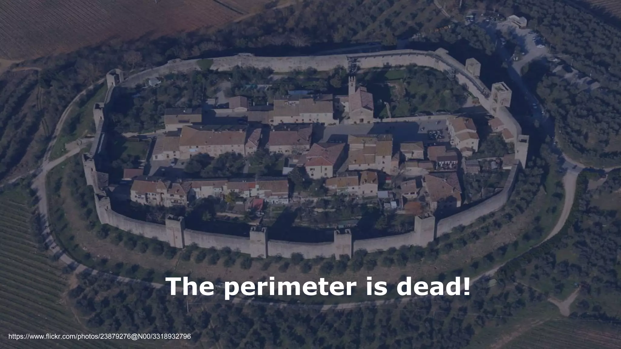 23
The perimeter is dead!
https://www.flickr.com/photos/23879276@N00/3318932796
 
