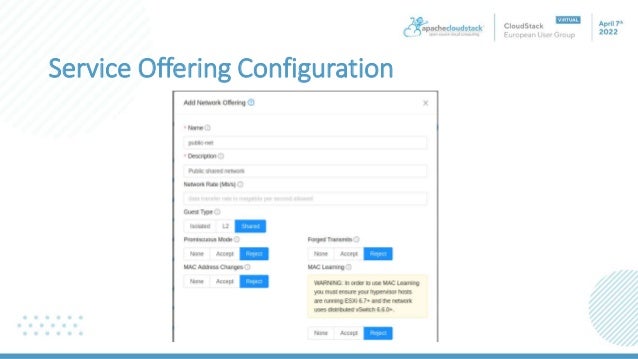 Service Offering Configuration
 