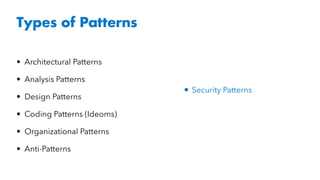 Security Pattern Pdf Security Patterns - An Introduction | PDF
