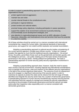 Security Sector Transformation | PDF