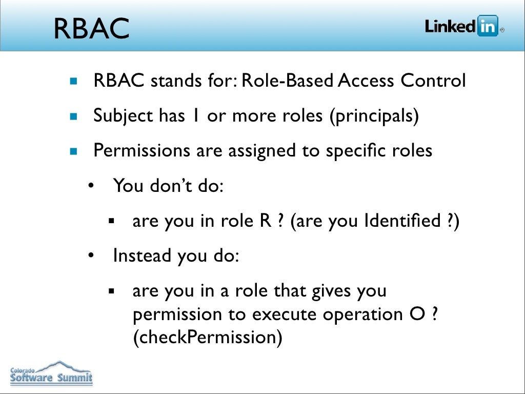 RBAC RBAC stands for