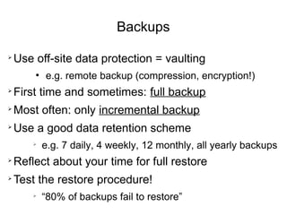 You can't trust software
if its source code is hidden
➢ From the European Parliament investigation into the Echelon system (05/18/2001):
“If security is to be taken seriously, only those operating
systems should be used whose source code has been
published and checked, since only then can it be determined
with certainty what happens to the data.”
➢ Cryptographer, computer security expert Bruce Schneier:
“Secrecy and security aren't the same, even though it may
seem that way. Only bad security relies on secrecy; good
security works even if all the details of it are public."
“If researchers don’t go public, things don’t get fixed.
Companies don't see it as a security problem; they see it as a
PR problem.”
“Demand open source code for anything related to security”
 