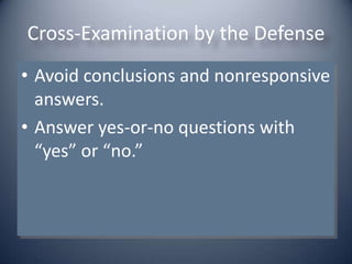 Security Administration Viii 3 Testifying In Court
