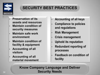 Security Guard Services Best Practices by JMSupan 2019 | PPTX