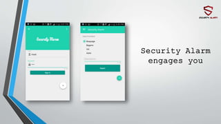 Security alarm application droidcon tunisia challenge 2015