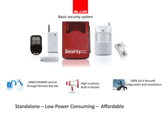 Anti- sabotage:: Sophisticated burglars can disable a wired system by cutting the right wires. With wireless systems, there are no wires, so a burglar needs to disable each individual component.COMPONENTS OF SECURITY SYSTEMSCentral Unit