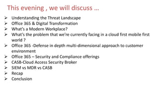 Security and compliance in Office 365 -Part 1 | PPTX