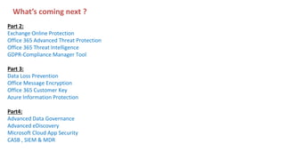 Security and compliance in Office 365 -Part 1 | PPTX