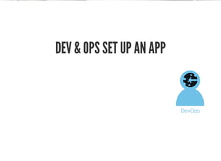 DEV & OPS SET UP AN APP
 