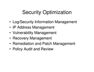 Security and optimization solution primer [compatibility mode] | PDF