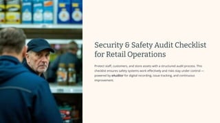 Retail Risk Checklist Security and Safety Audit Checklist for Retail Operations with eAuditor ...