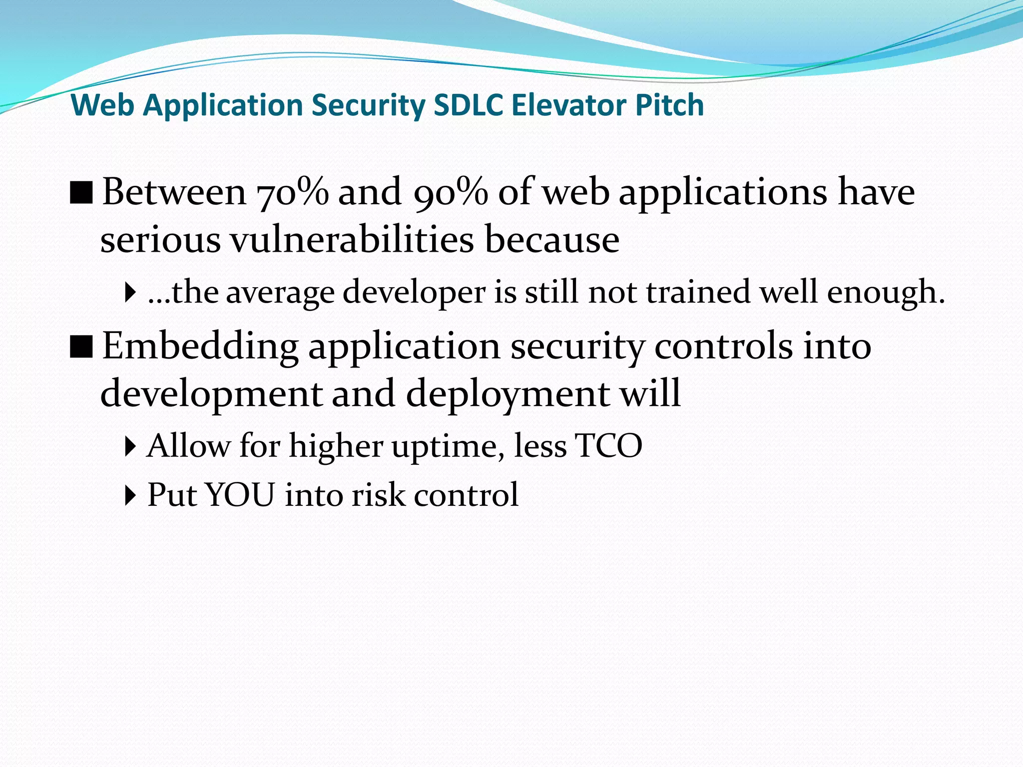 Information Security and the SDLC | PPTX