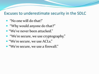 Information Security and the SDLC | PPTX