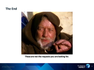 The End




A Fresh Perspective   36
 