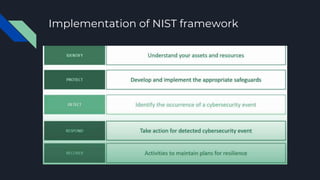 Implementation of NIST framework
 