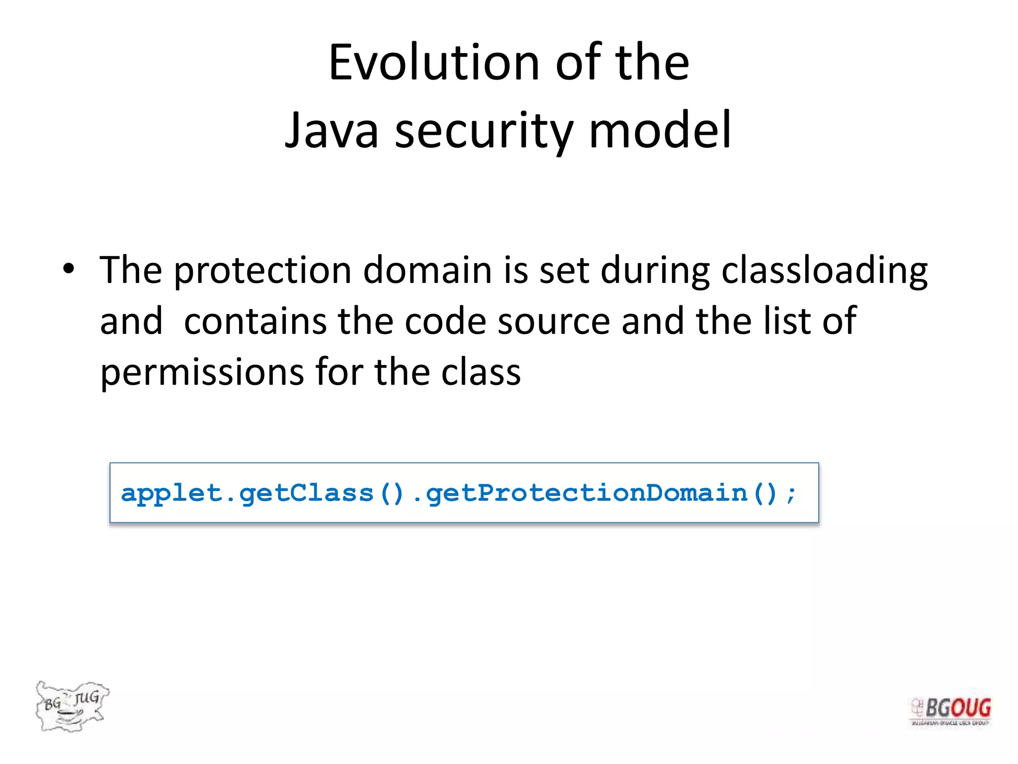 Security Architecture of the Java Platform (BG OUG, Plovdiv, 13.06.2015 ...